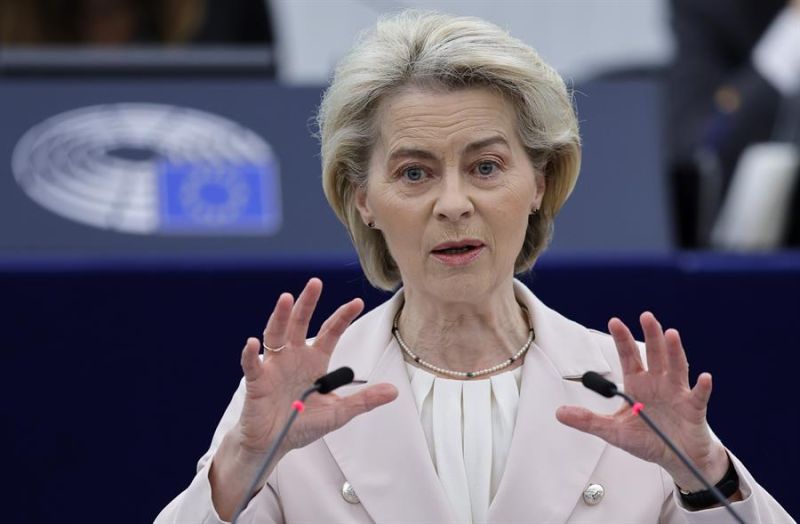 La presidenta de la Comisión Europea, Ursula von der Leyen. EFE/EPA/RONALD WITTEK 01 240424
