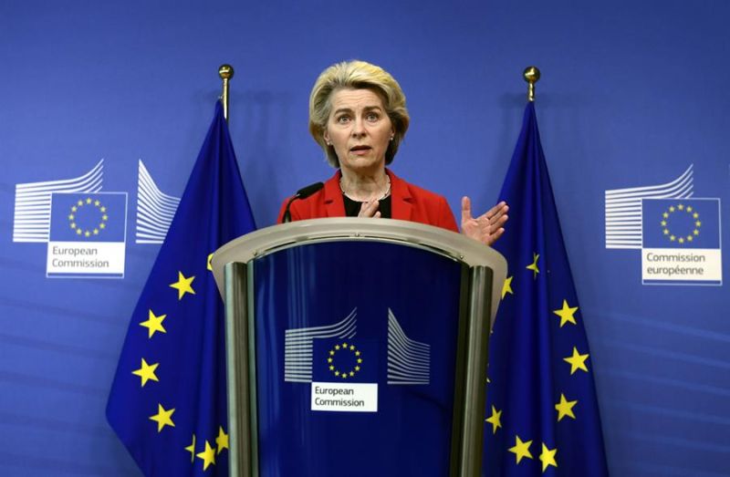 La presidenta de la Comisión Europea (CE) , Ursula von der Leyen.