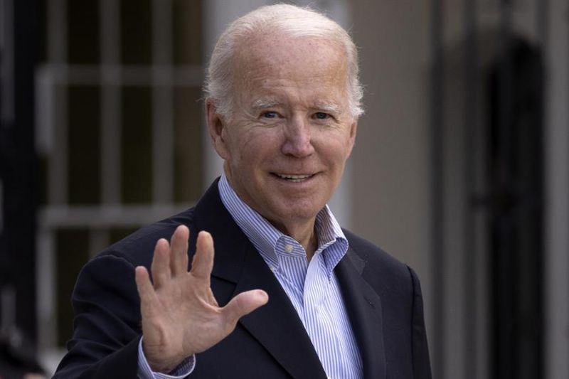 El presidente de Estados Unidos, Joe Biden, fue registrado este domingo, en la Casa Blanca, en Washington DC (EE.UU.).  01 090822