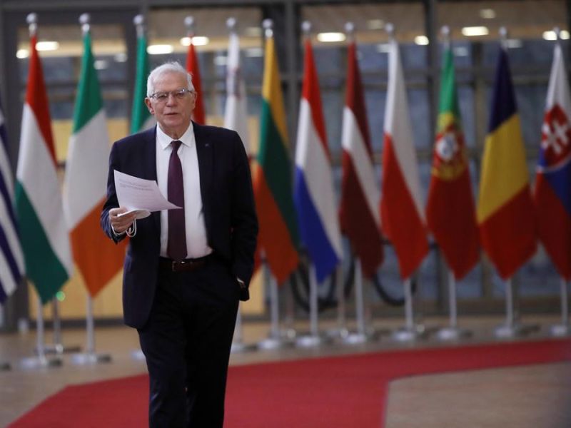 El alto representante para la Política Exterior y de Seguridad comunitario, Josep Borrell, este pasado lunes en Bruselas.