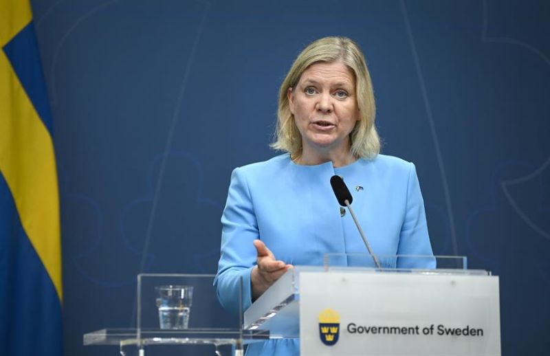 La primera ministra sueca, Magdalena Andersson. 01 250522