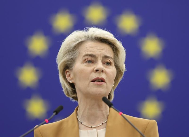 La presidenta de la Comisión Europea, Ursula von der Leyen. EFE/EPA/RONALD WITTEK 01 131223