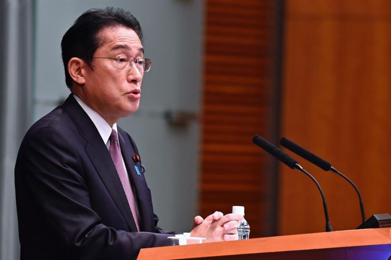El primer ministro de Japón, Fumio Kishida, ofrece una conferencia de prensa este viernes en Tokio. 01 161222