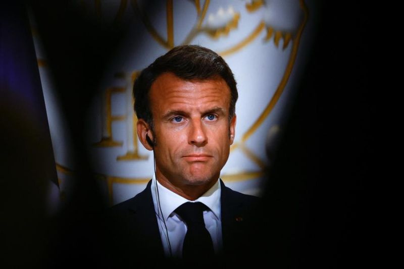 Imagen de archivo del presidente francés, Emmanuel Macron. EFE/EPA/SARAH MEYSSONNIER / POOL MAXPPP OUT 01 220623