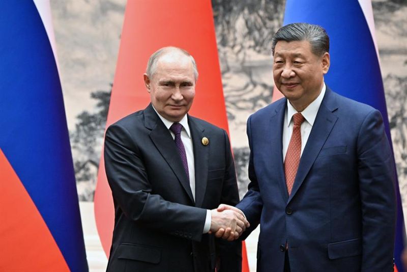 Los líderes chino y ruso, Xi Jinping y Vladímir Putin, en una imagen del día 15 de mayo de 2024. EFE/EPA/SERGEY BOBYLEV / SPUTNIK / KREMLIN POOL MANDATORY CREDIT 01 160524