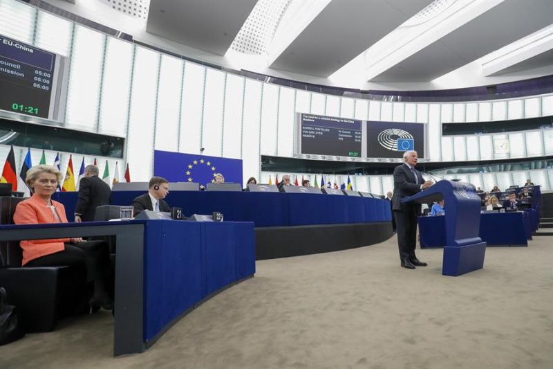 El alto representante de la Unión Europea para la Política Exterior, Josep Borrell en Estrasburgo. EFE/EPA/JULIEN WARNAND 01 180423