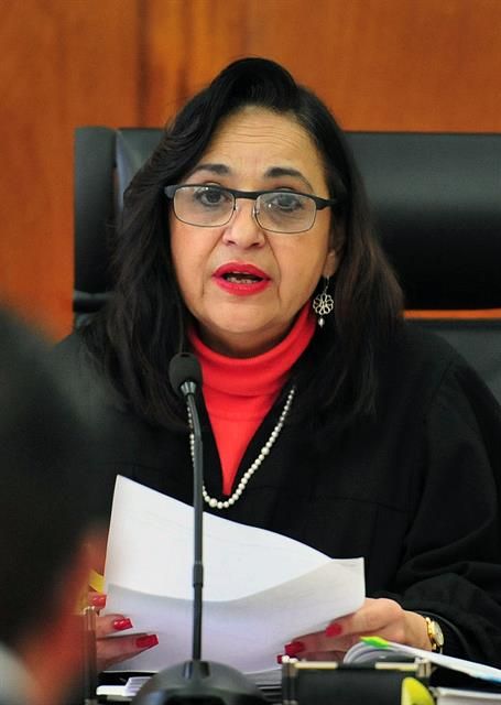 Fotografía de archivo del 1 de marzo de 2017, de la ministra presidenta de la primera sala de la Suprema Corte de Justicia, Norma Piña Hernández, durante una sesión de trabajo en Ciudad de México (México).  01 020123