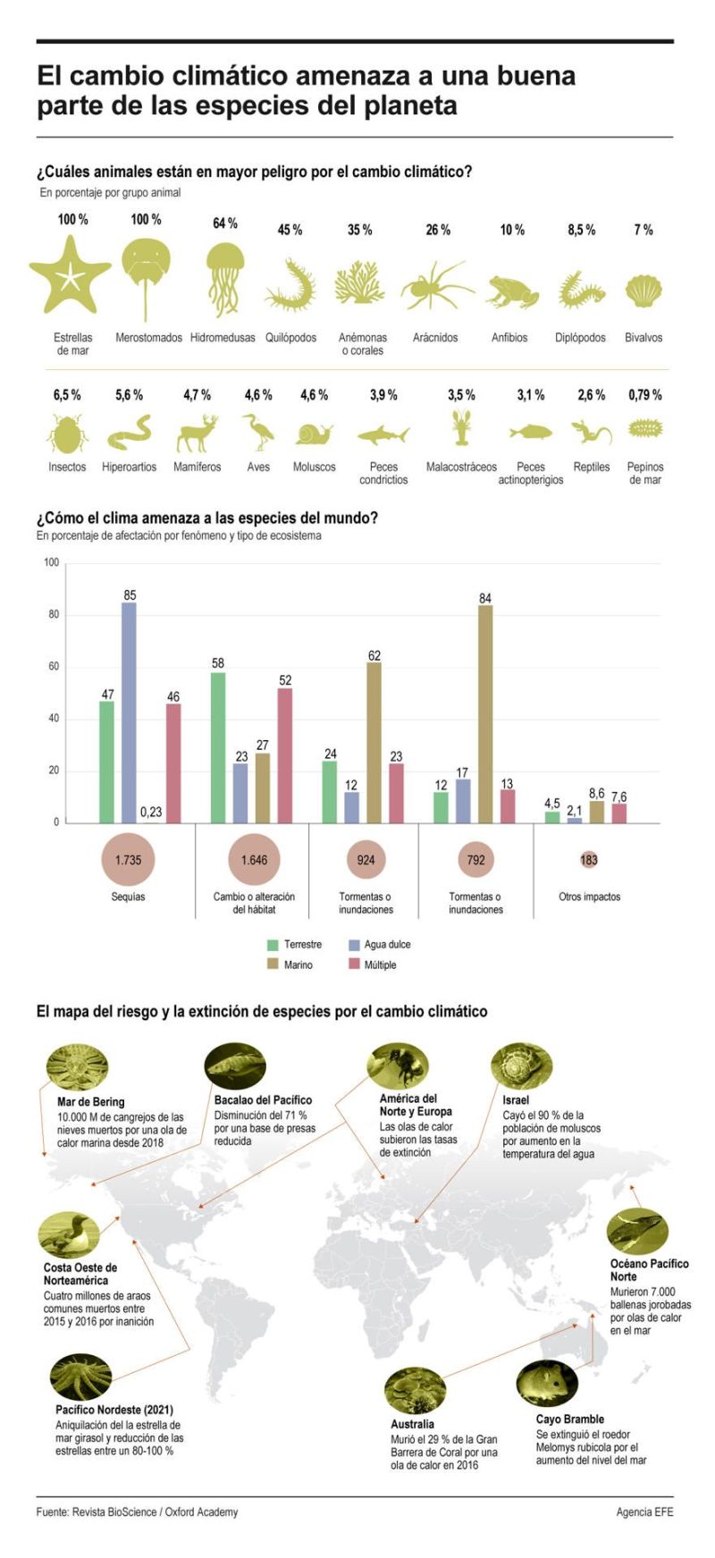 El cambio climático amenaza a una buena parte de las especies del planeta 01230525
