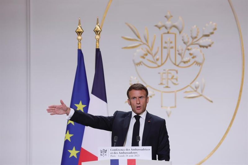 Imagen de Archivo del presidente francés, Emmanuel Macron.  EFE/EPA/TERESA SUAREZ / POOL 01 300823