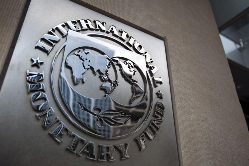 Imagen de archivo del logotipo del Fondo Monetario Internacional (FMI), en Washington DC, Estados Unidos. EFE/JIM LO SCALZO 01 280923