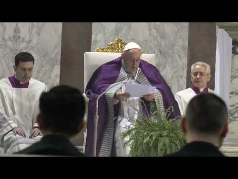 Embedded thumbnail for El papa en la misa de Miércoles de Ceniza: &amp;quot;Idolatrar el &amp;#039;yo&amp;#039; es destructivo&amp;quot;