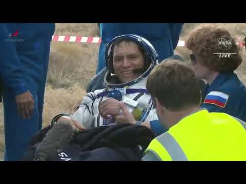 Embedded thumbnail for El astronauta Frank Rubio vuelve a la Tierra con un récord para la NASA y los hispanos