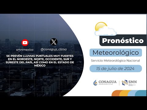 Embedded thumbnail for Pronóstico del Tiempo 5 de julio de 2024